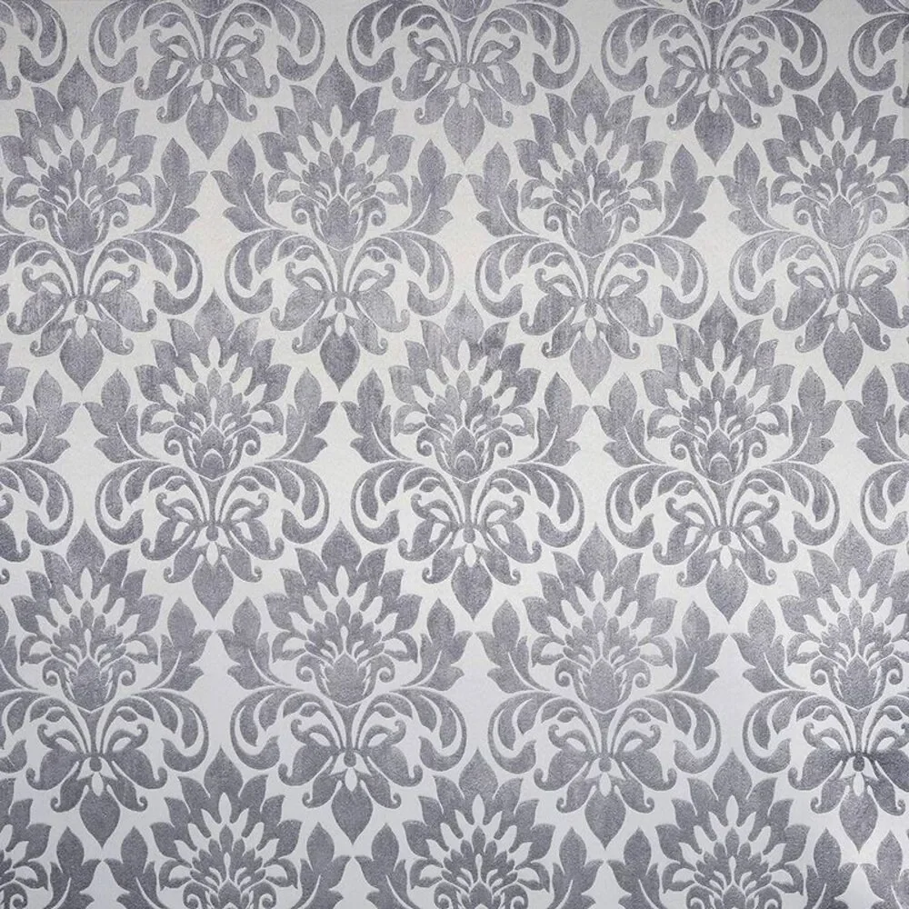 Achim Home Furnishing: Sutton Silver Floral Transitional Blackout Window Curtain
